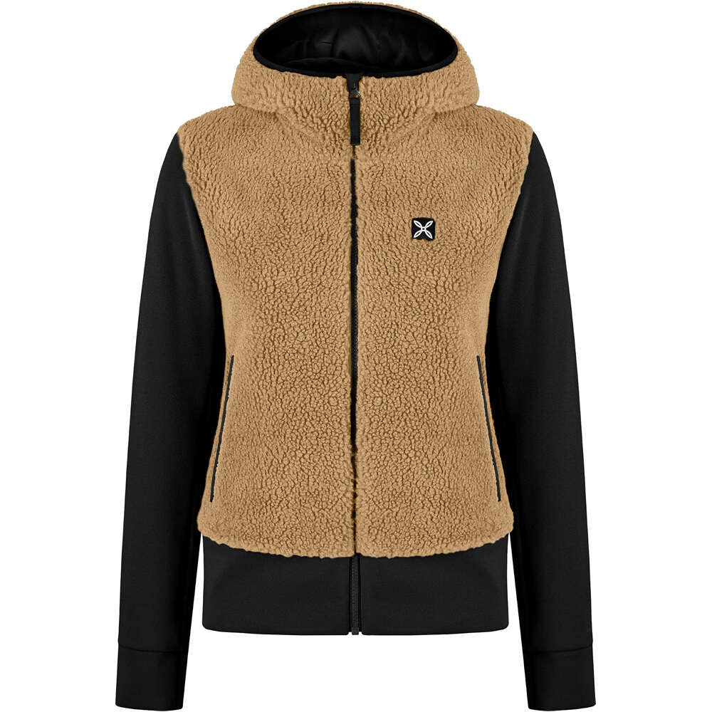 Montura forro polar mujer SHERPA MIX JACKET WOMAN vista frontal