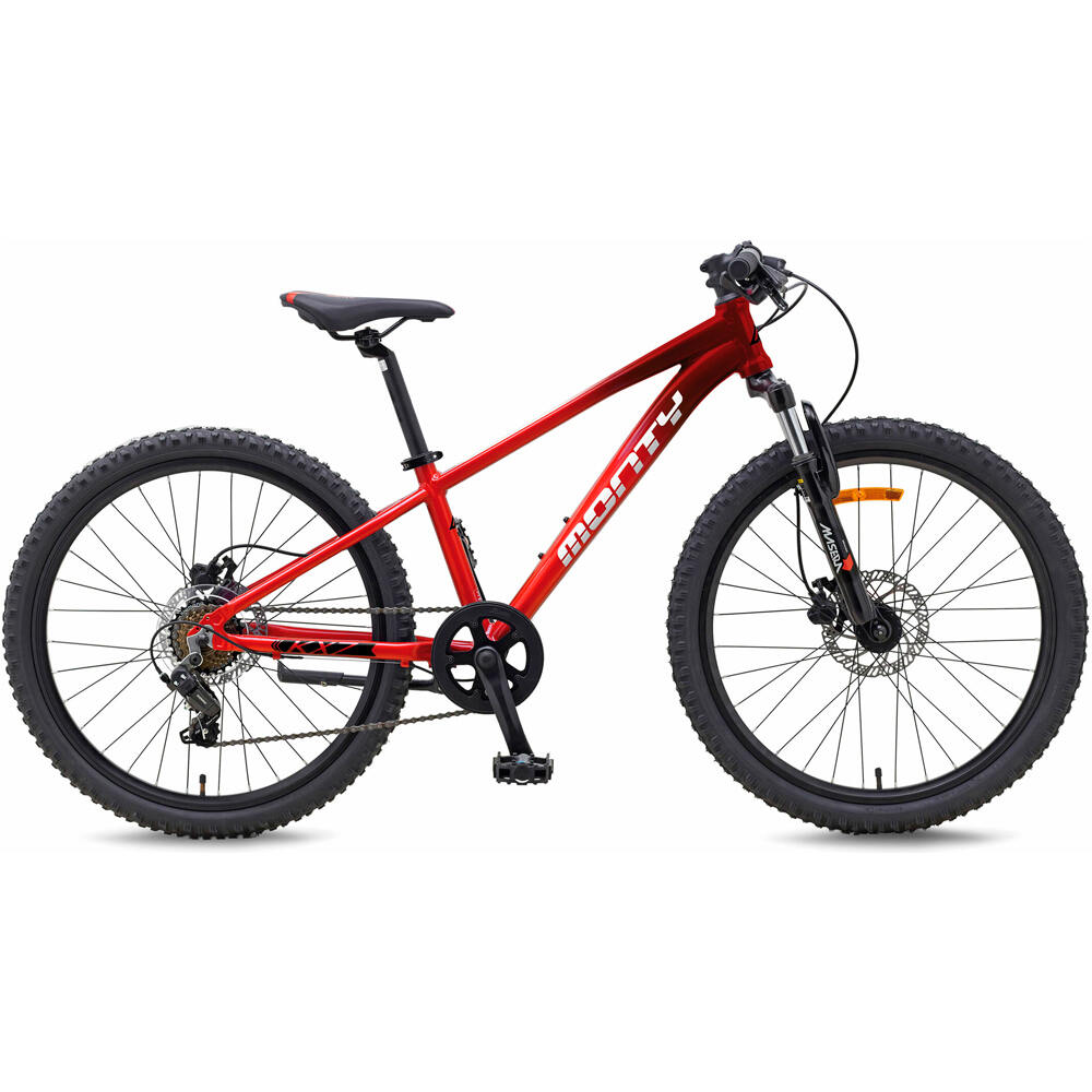 Monty bicicleta niño KIDS KX7D 24 7V SUS DIS/HIDR vista frontal