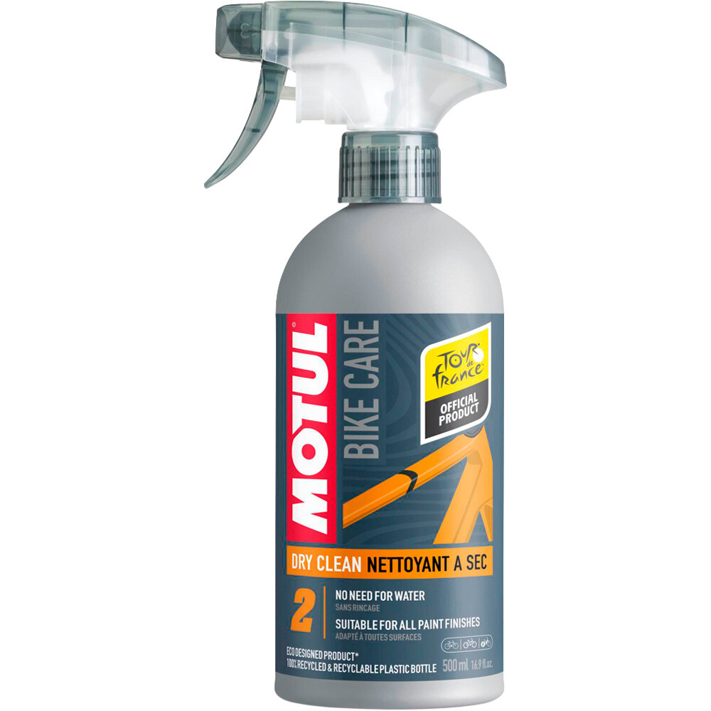 Motul abrillantador y desengrasante bicicleta MOTUL DRY CLEAN 500ML vista frontal