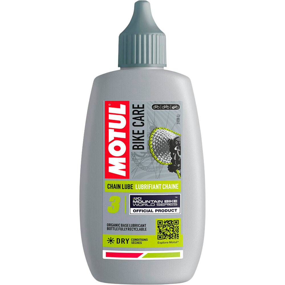 Motul aceites y lubricante bicicleta MOTUL CHAIN LUBEDRY  Off-Road 100ML vista frontal