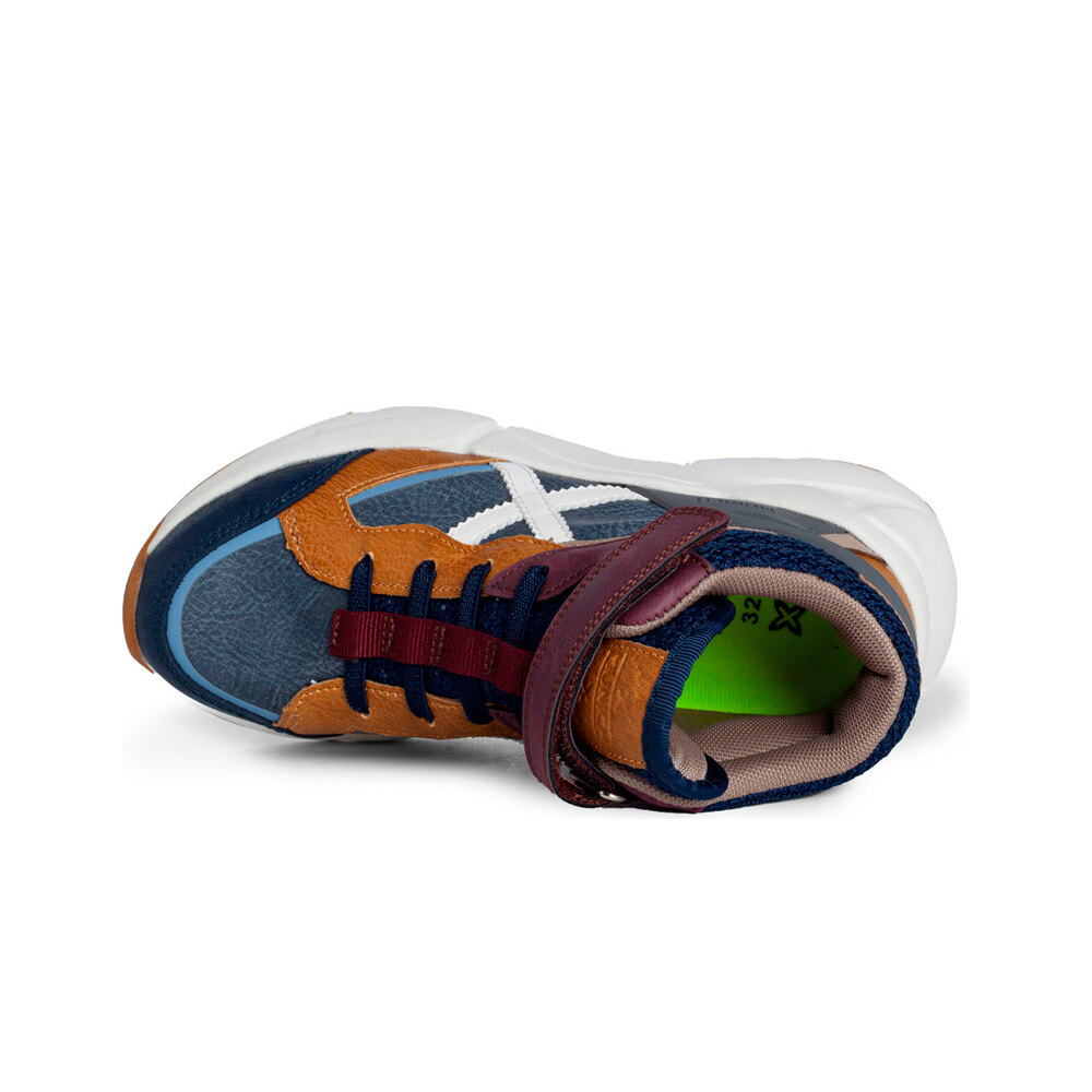 Munich zapatilla moda niño MINI TRACK BOOT VCO 07 vista superior