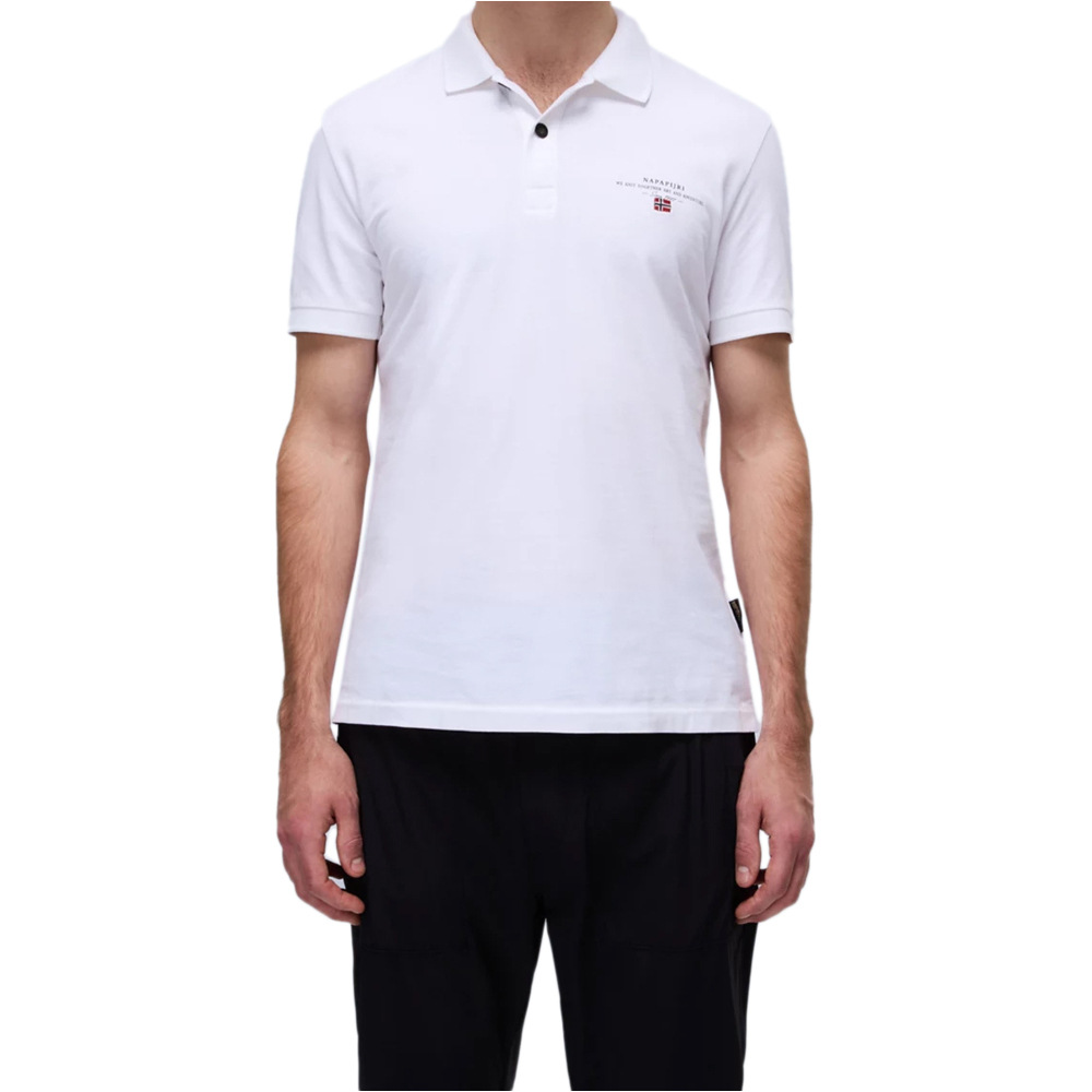 Napapijri polo manga corta hombre ELBAS JERSEY vista frontal