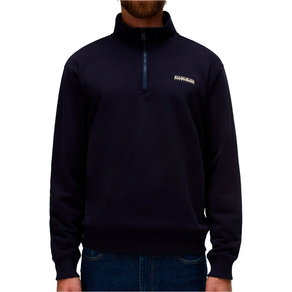 Napapijri sudadera hombre B-SMALL BOX HZ vista frontal