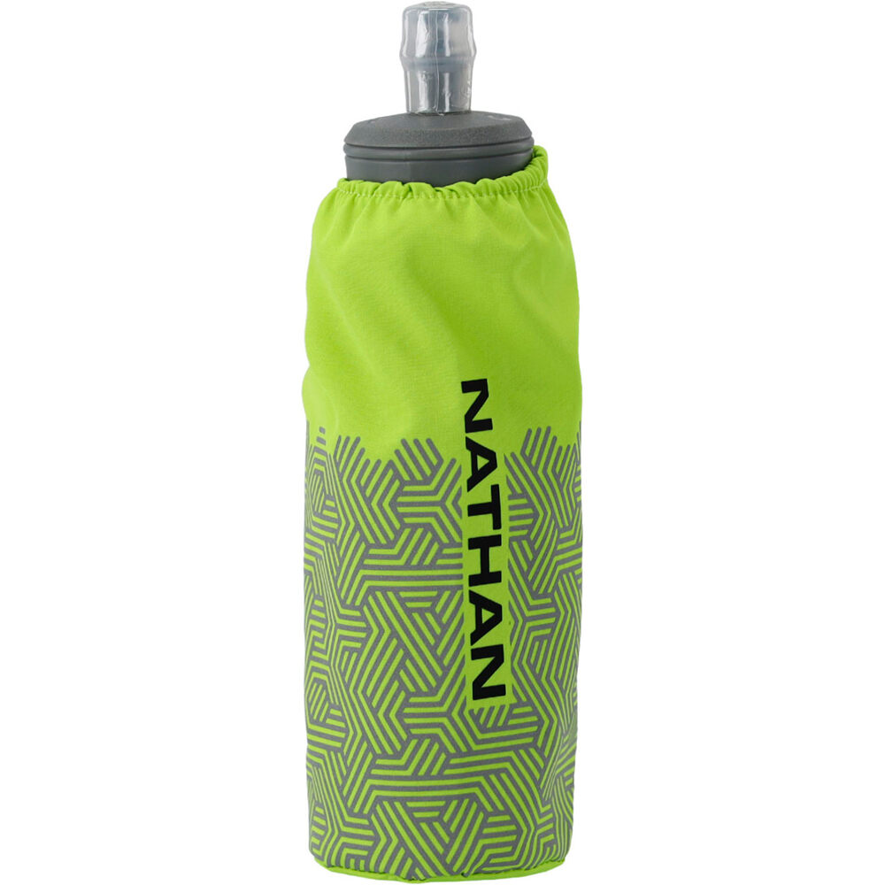 Nathan varios running Hypernight Pinnacle 14 oz Soft Flask vista frontal
