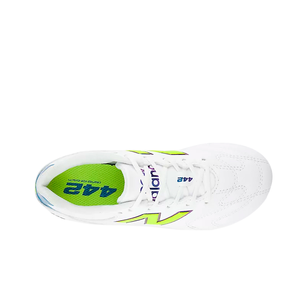 New Balance botas de futbol niño cesped artificial 442 Team Jnr FG V3 vista superior