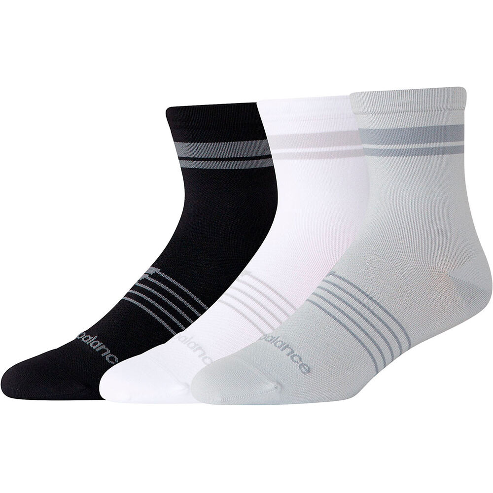 New Balance calcetines running Pro Running Quarter Socks 3 Pack vista frontal