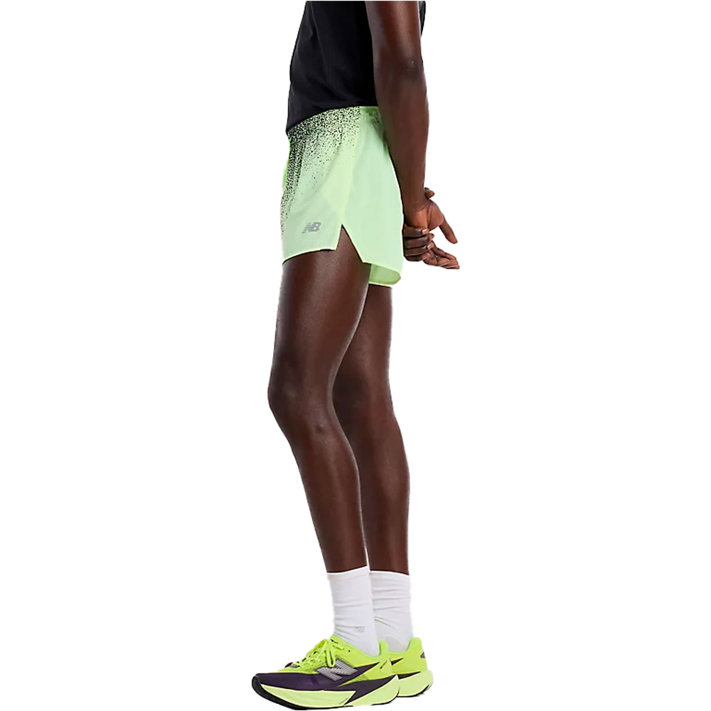 New Balance pantaloneta técnica hombre RC Ultra Light Printed Short 3 vista detalle