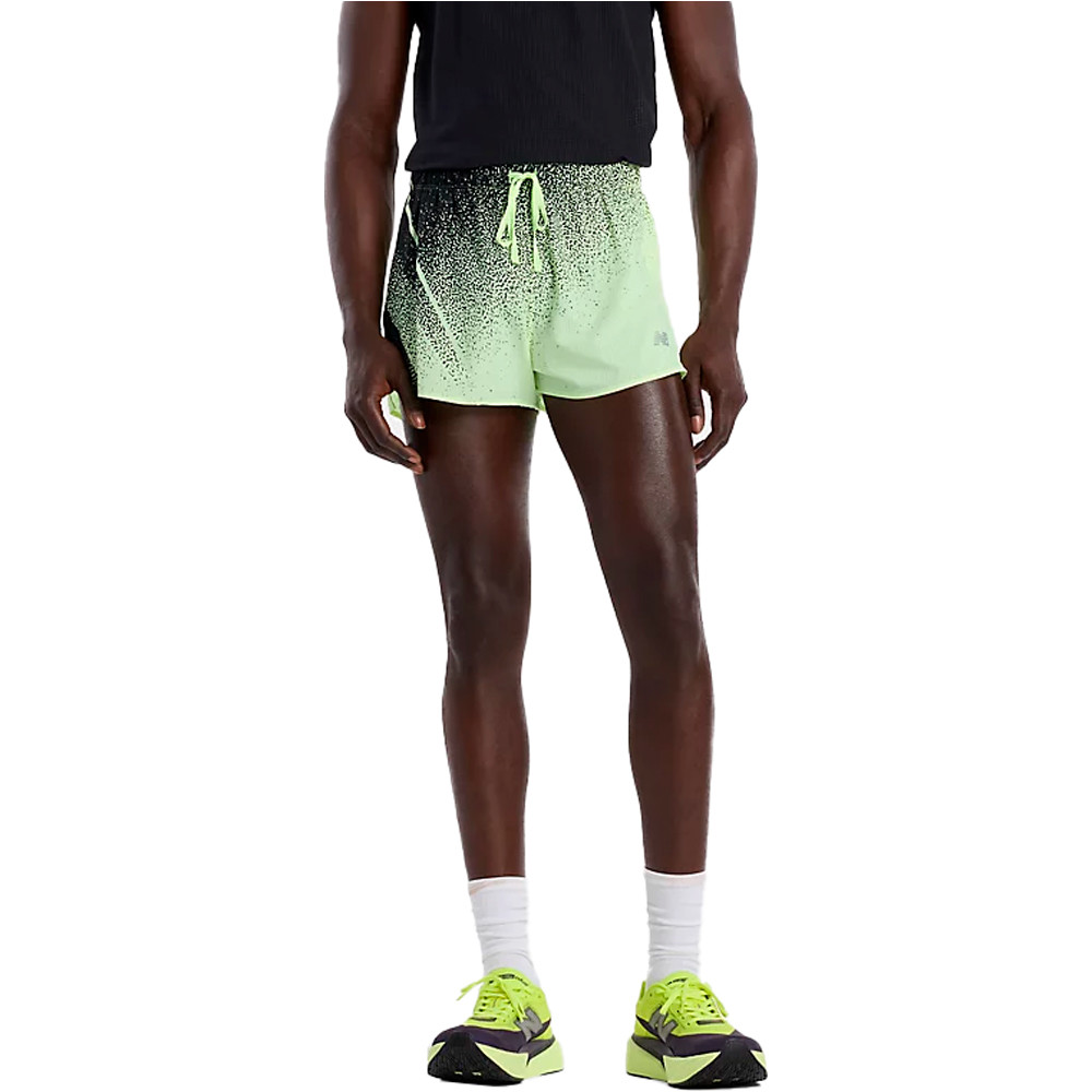 New Balance pantaloneta técnica hombre RC Ultra Light Printed Short 3 vista frontal
