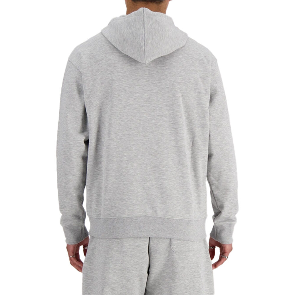 New Balance sudadera hombre Sport Essentials French Terry Logo Hoodie vista trasera