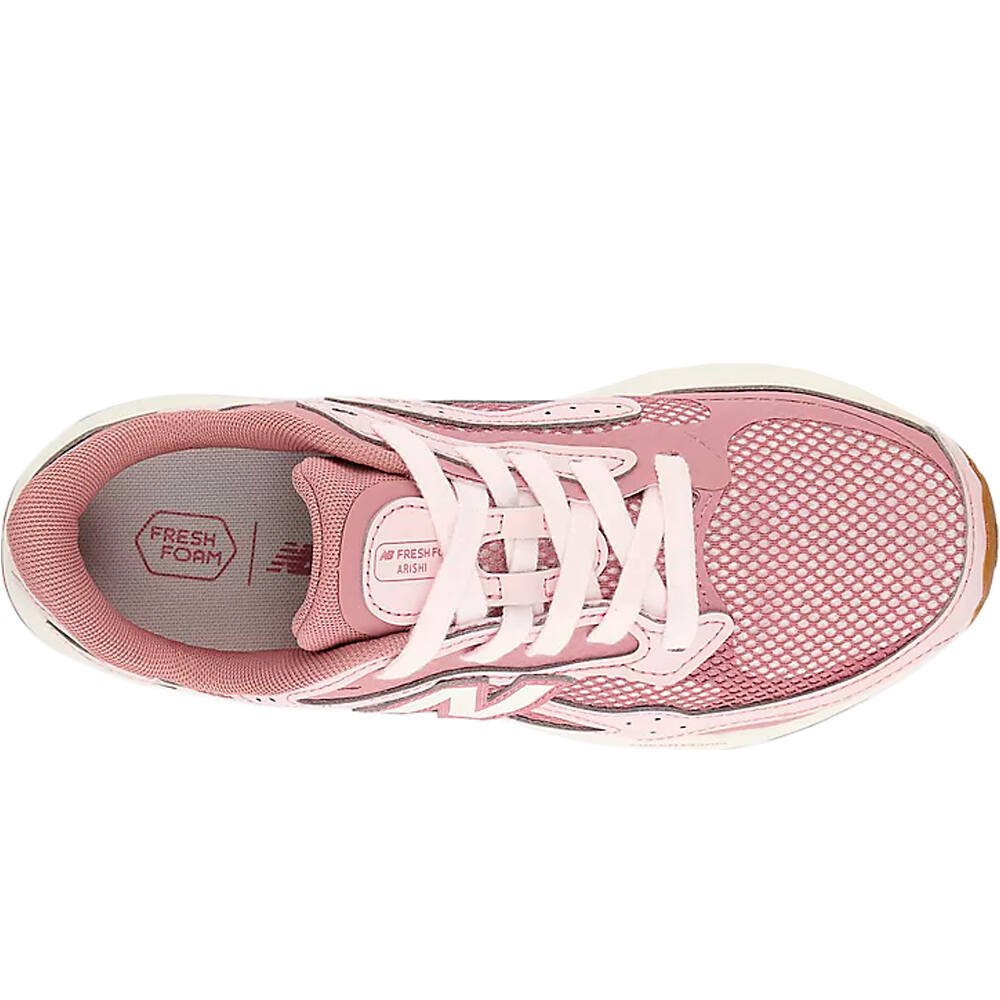New Balance zapatilla moda mujer FreshFoam Arishi v4 Tiralux vista superior