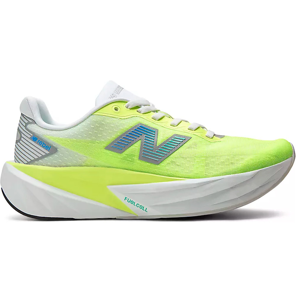New Balance zapatilla running mujer FuelCell Rebel v5 lateral exterior