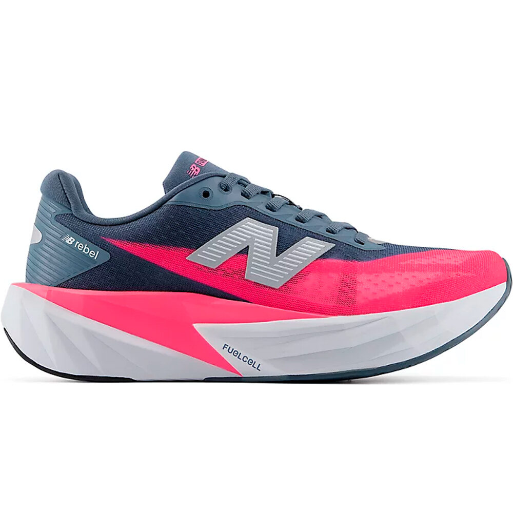New Balance zapatilla running mujer W FuelCell Rebel v5 lateral exterior