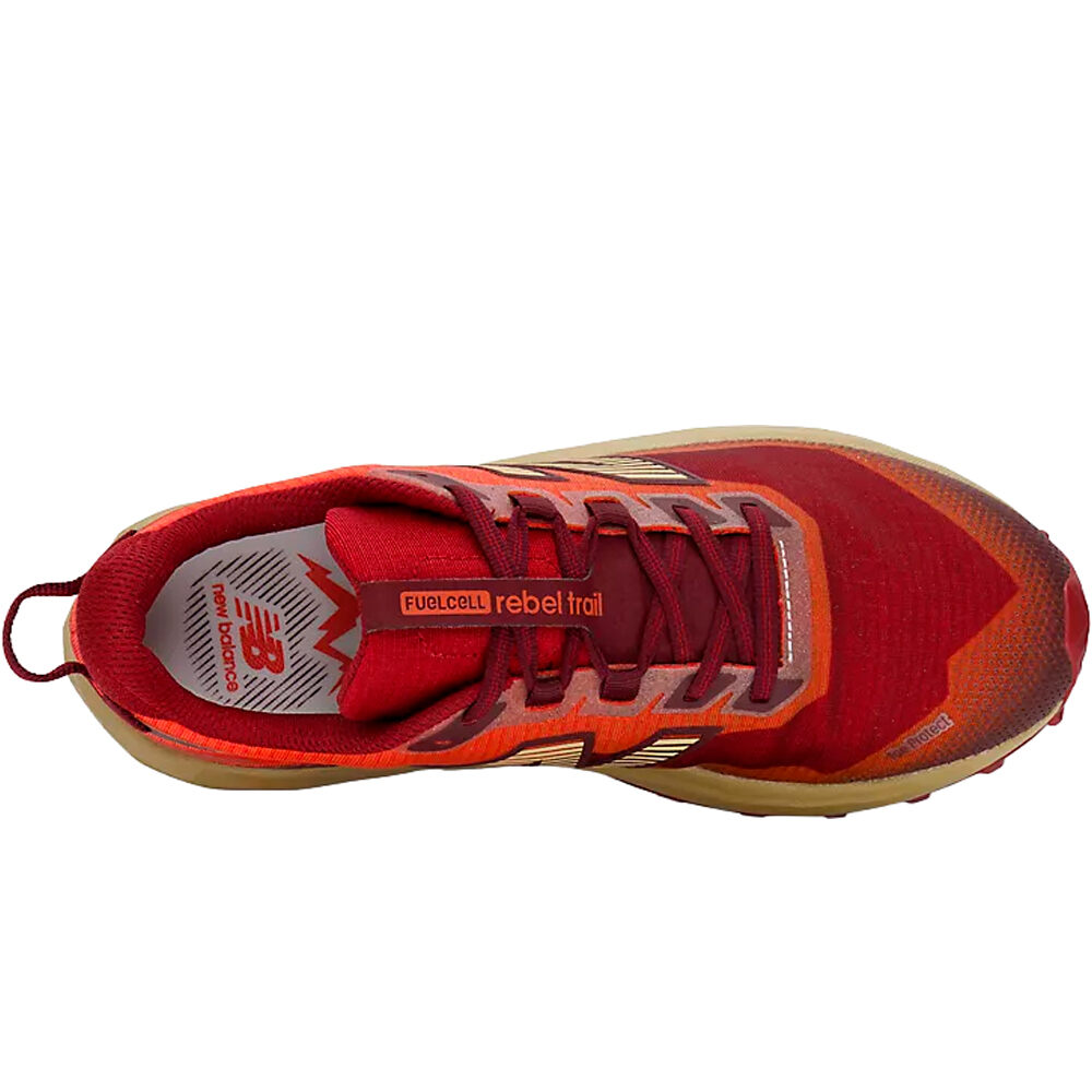 New Balance zapatillas trail hombre FuelCell Rebel Trail vista superior