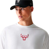 New Era camiseta baloncesto CHICAGO BULLS WHI vista detalle