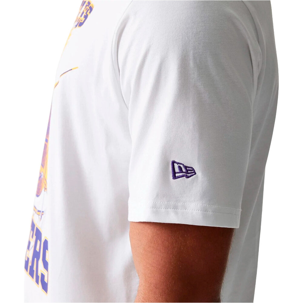 New Era camiseta baloncesto LOS ANGELES LAKERS WHI 04