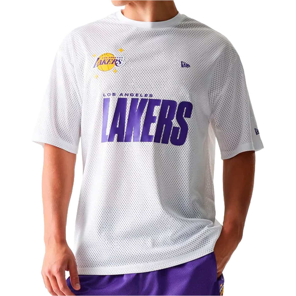New Era camiseta baloncesto LOS ANGELES LAKERS WHI vista frontal