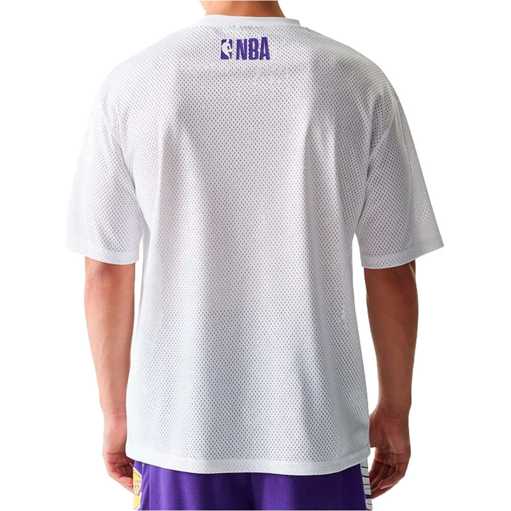 New Era camiseta baloncesto LOS ANGELES LAKERS WHI vista trasera