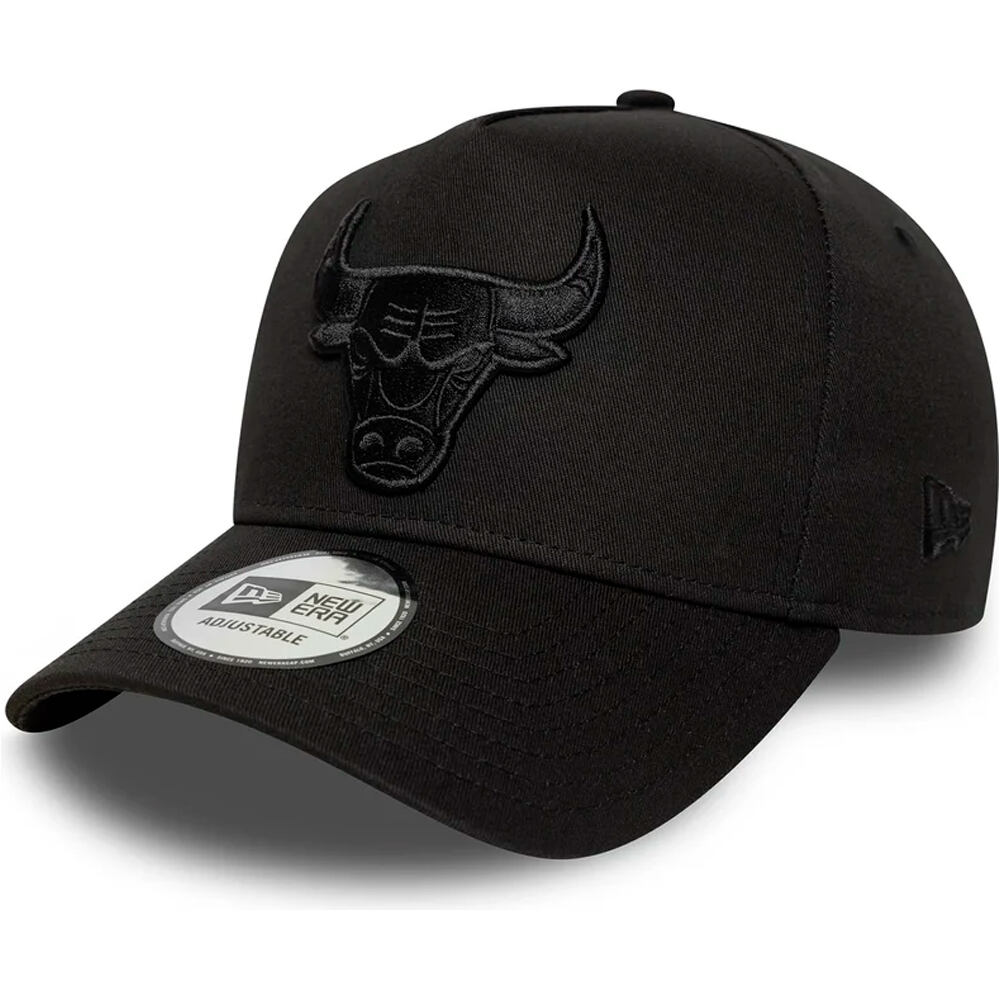 New Era gorras baloncesto CHICAGO BULLS BLKBLK vista frontal