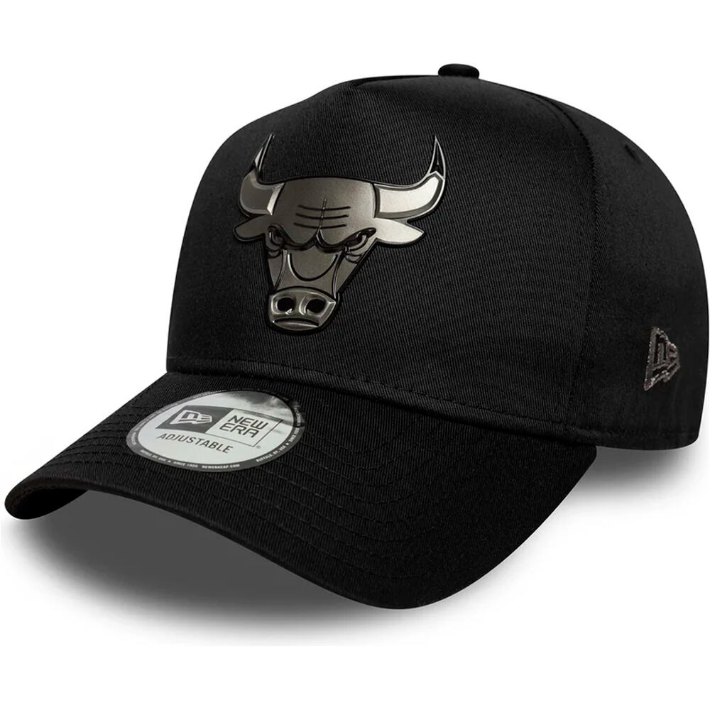 New Era gorras baloncesto CHICAGO BULLS METALLIC vista frontal