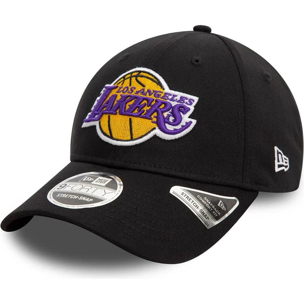 New Era gorras baloncesto LOS ANGELES LAKERS STRETCH vista frontal