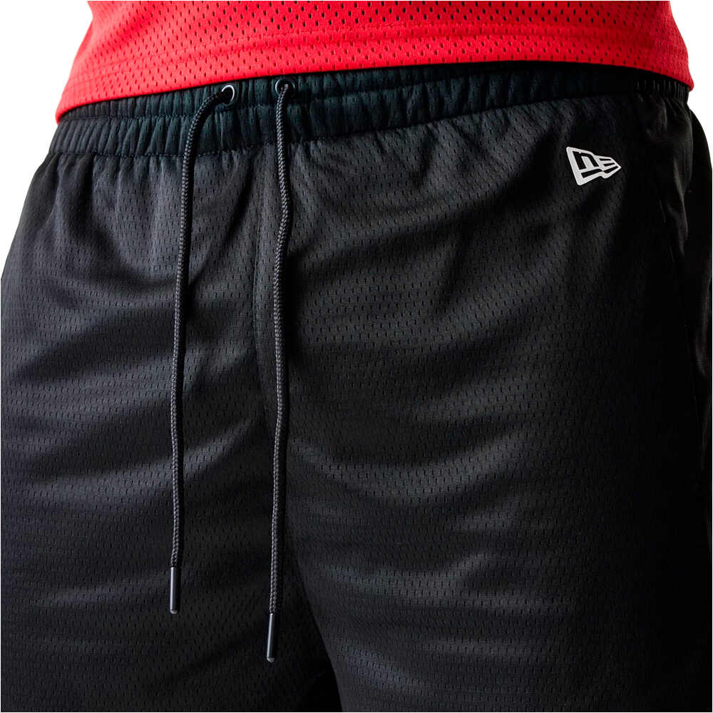 New Era pantalón baloncesto CHICAGO BULLS MESH BLK 05