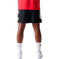 New Era pantalón baloncesto CHICAGO BULLS MESH BLK vista trasera