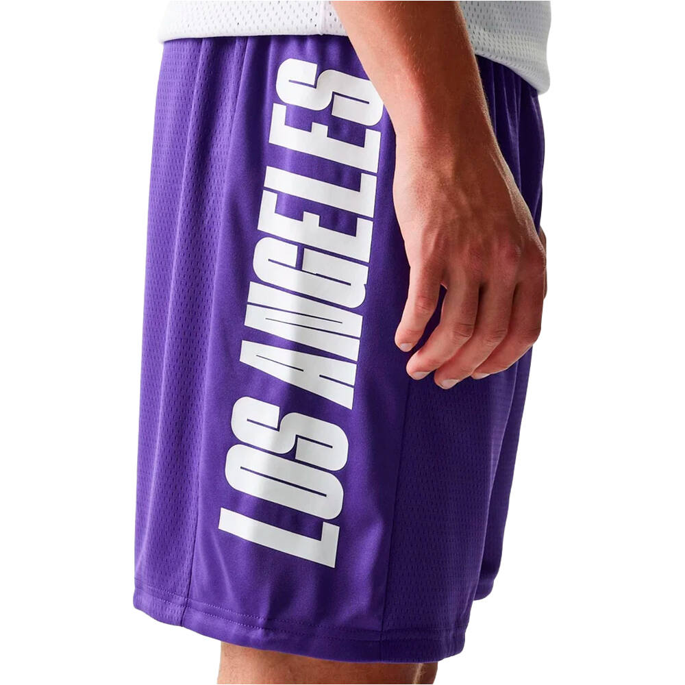 New Era pantalón baloncesto LOS ANGELES LAKERS MESH TRP 03