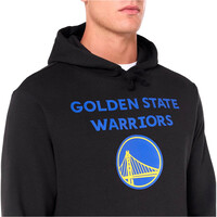 New Era sudadera baloncesto GOLDEN STATE WARRIORS HOODY NE vista detalle