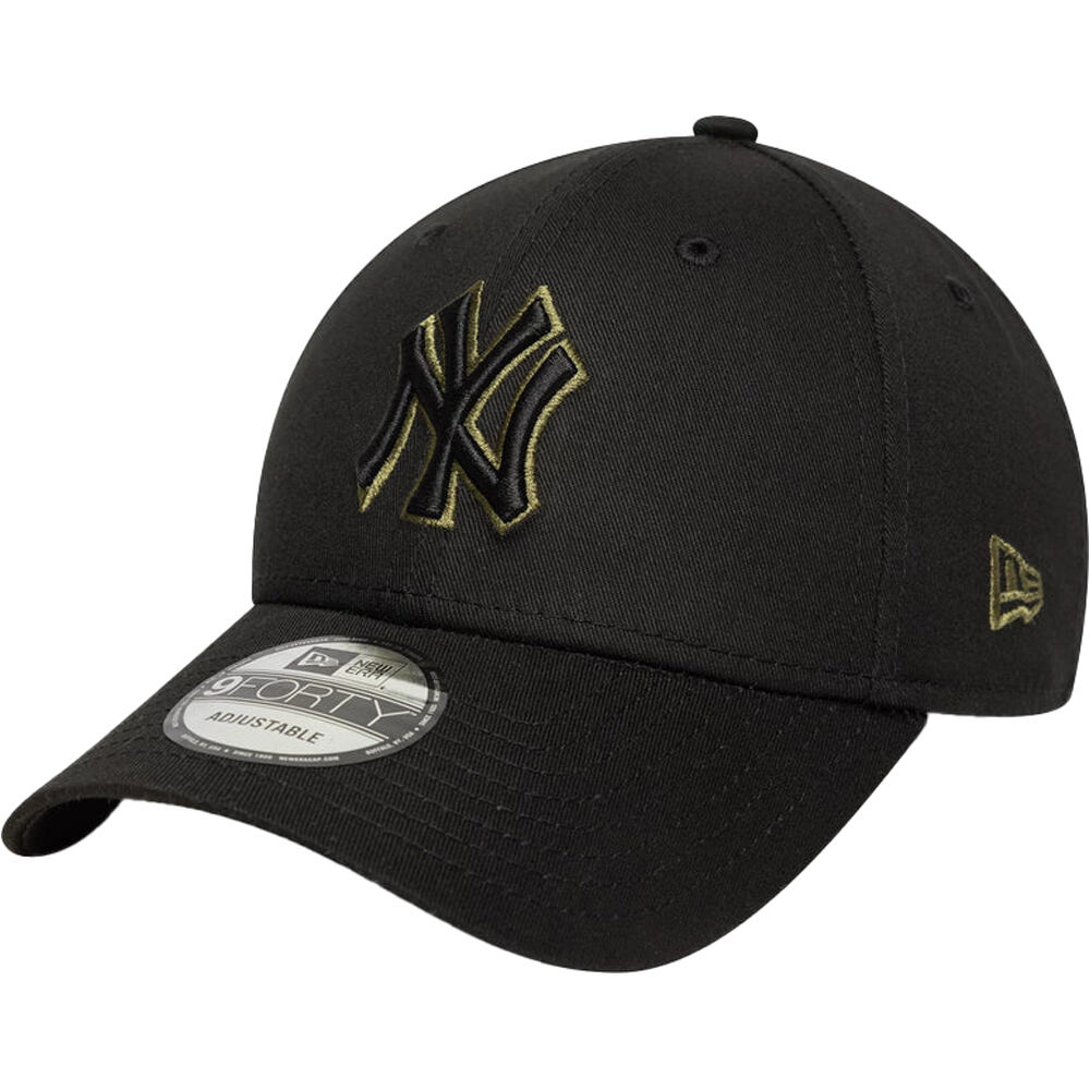 New Era visera lona NEW YORK YANKEES BLKNOV vista frontal