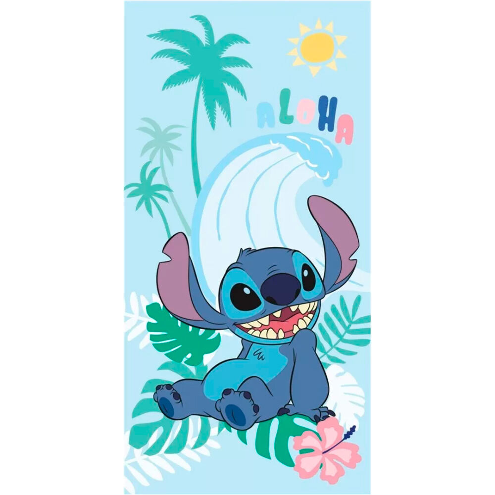 New Import toallas playa infantil TOALLA STITCH ALOHA vista frontal
