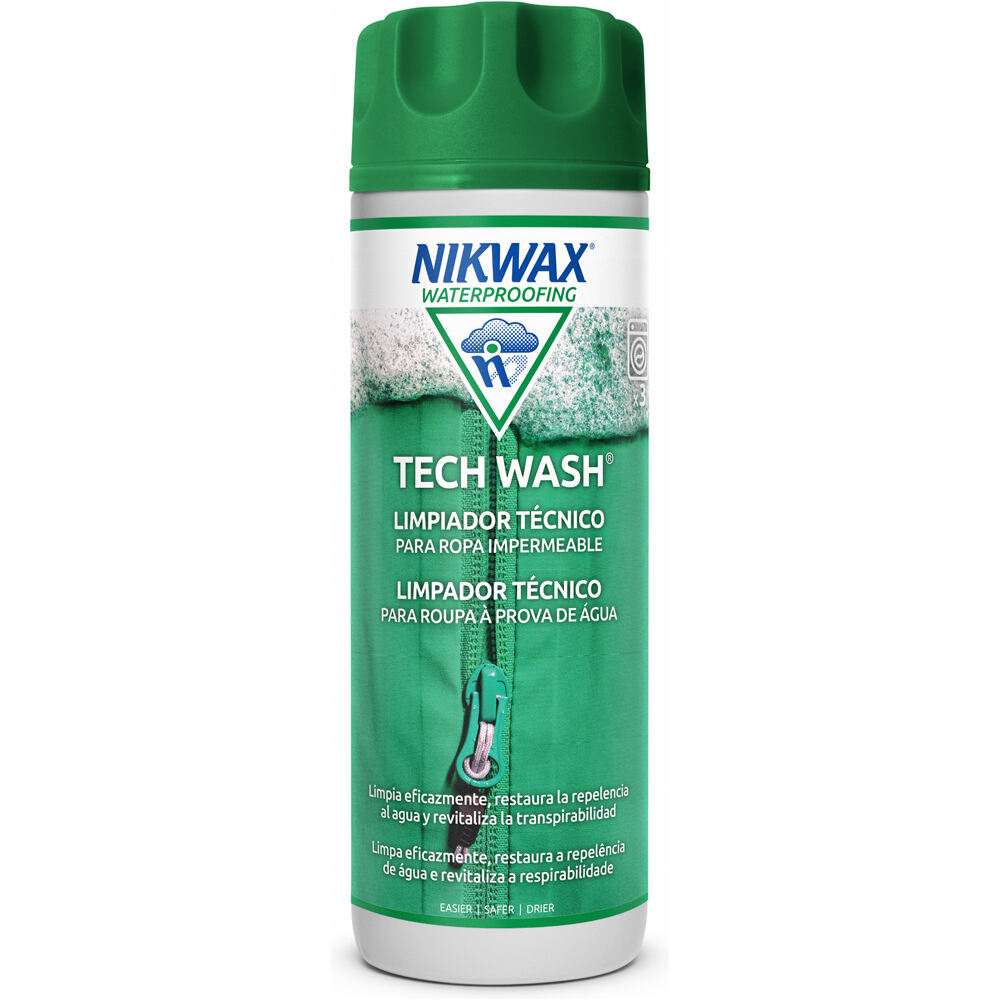 Nik Wax artículos limpieza montaña TECH WASH -300 ml vista frontal