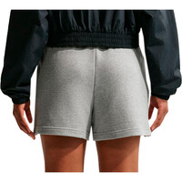 Nike bermuda mujer W NK STDO FLC LW MR STD 4 SHRT vista trasera
