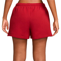 Nike bermuda mujer W NK STDO FLC MW MR AD 4 SHRT vista trasera