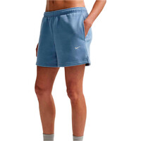 Nike bermuda mujer W NK STDO FLC MW MR STD 4 SHRT vista detalle