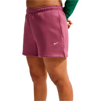 Nike bermuda mujer W NK STDO FLC MW MR STD 4 SHRT vista detalle