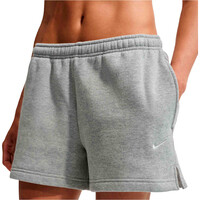 Nike bermuda mujer W NK STDO FLC MW MR STD 4 SHRT vista frontal