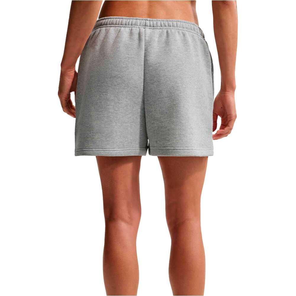 Nike bermuda mujer W NK STDO FLC MW MR STD 4 SHRT vista trasera