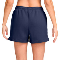 Nike bermuda mujer W NK STDO FLC MW MR STD 4 SHRT vista trasera