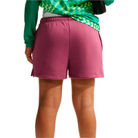 Nike bermuda mujer W NK STDO FLC MW MR STD 4 SHRT vista trasera