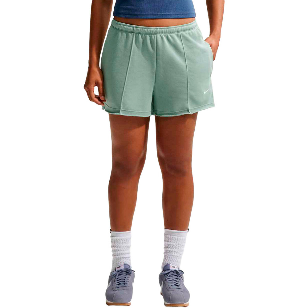 Nike bermuda mujer W NSW OFFLN CHLL FT SHORT vista frontal