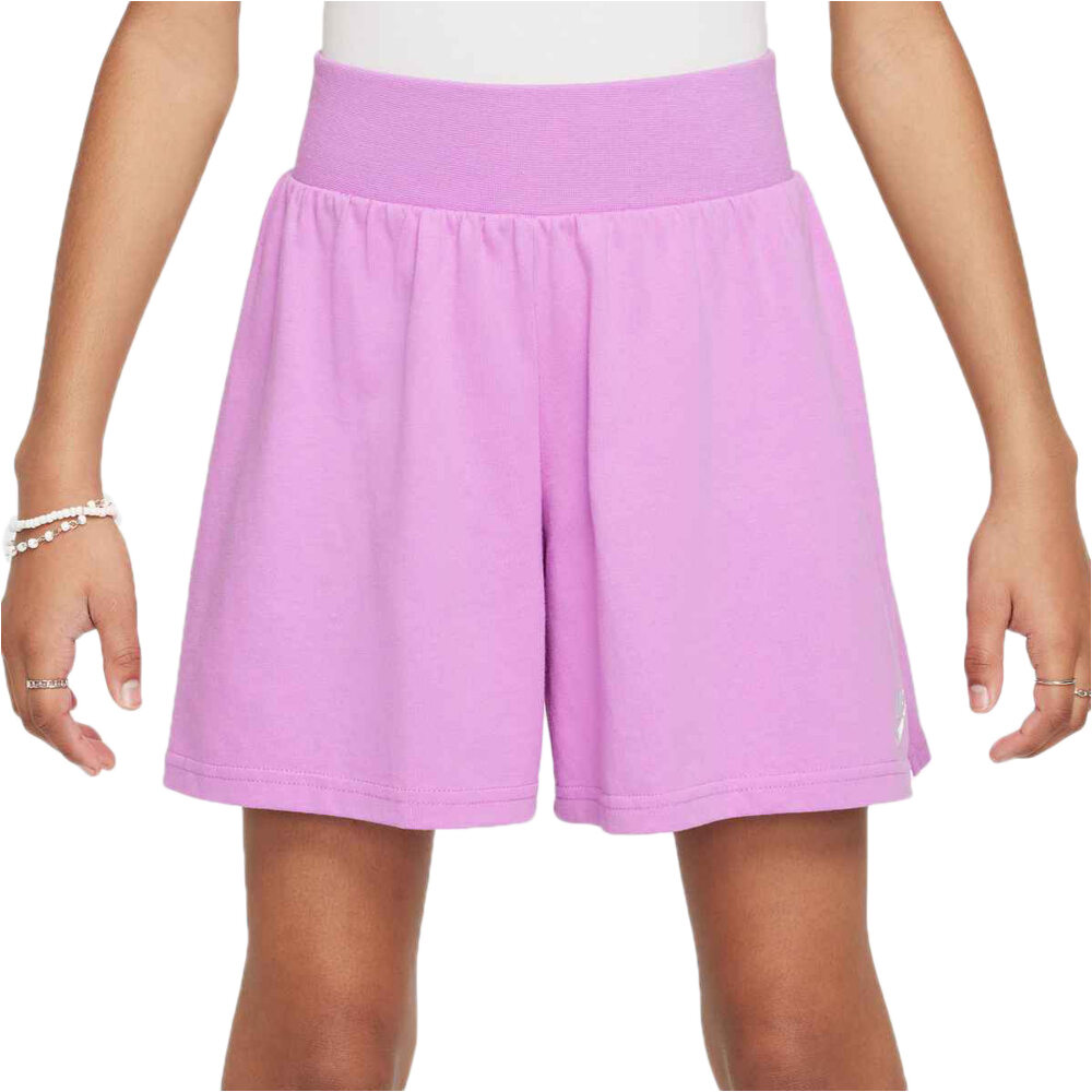 Nike bermuda niña G NSW SHORT JSY LBR vista frontal