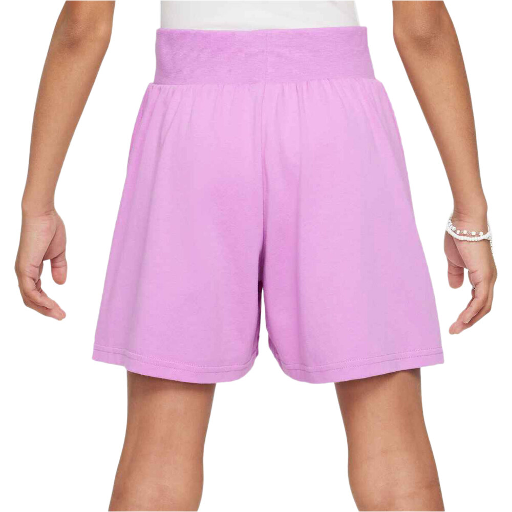 Nike bermuda niña G NSW SHORT JSY LBR vista trasera