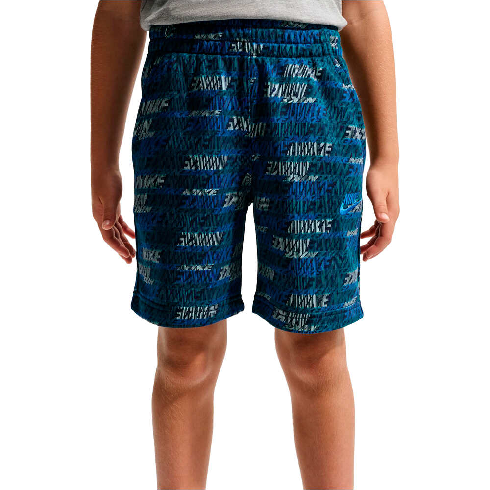 Nike bermuda niño K NSW CLUB FLC FT SHORT AOP vista detalle