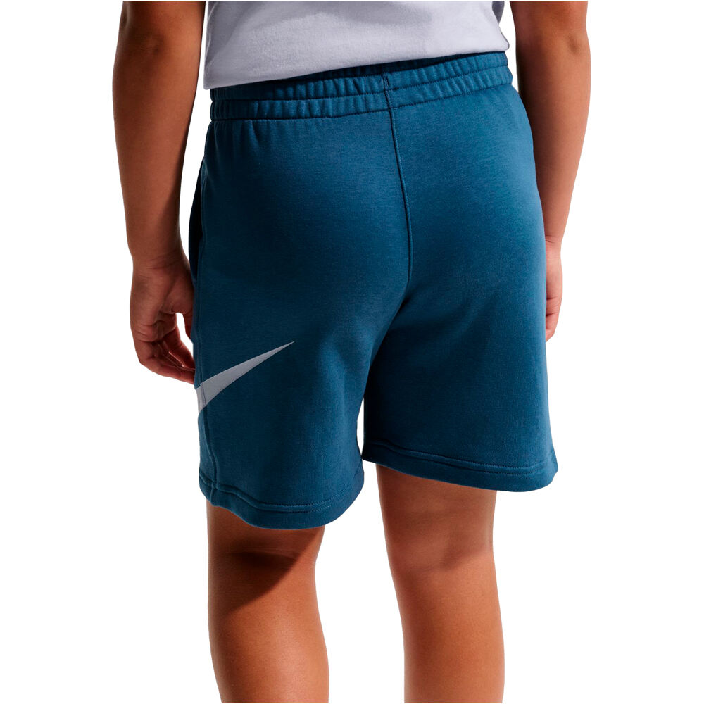 Nike bermuda niño K NSW CLUB FT SHORT BRAND NG vista detalle