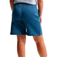 Nike bermuda niño K NSW CLUB FT SHORT BRAND NG vista trasera