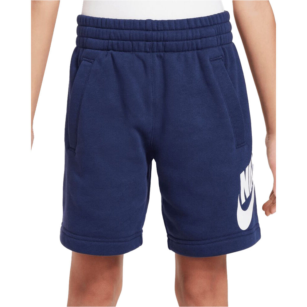 Nike bermuda niño K NSW CLUB FT SHORT HBR vista frontal