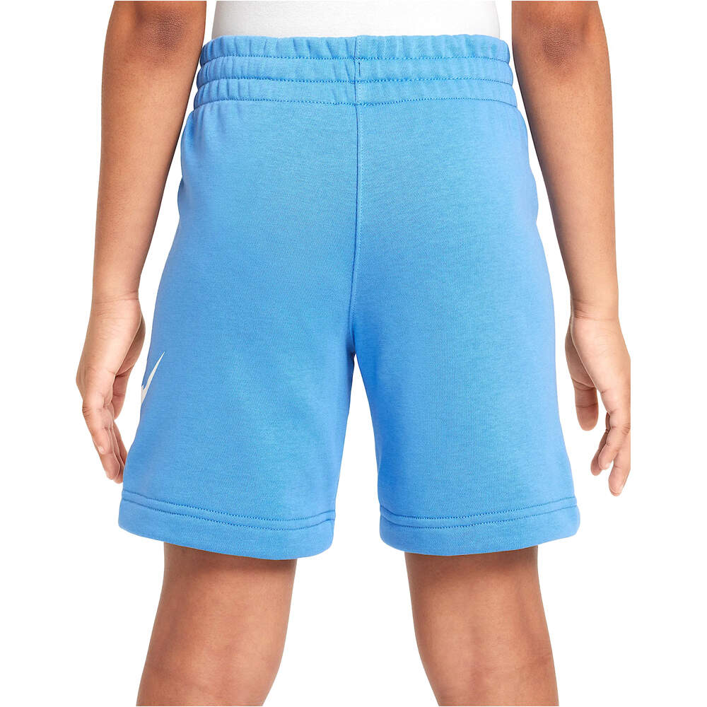 Nike bermuda niño K NSW CLUB FT SHORT HBR vista trasera