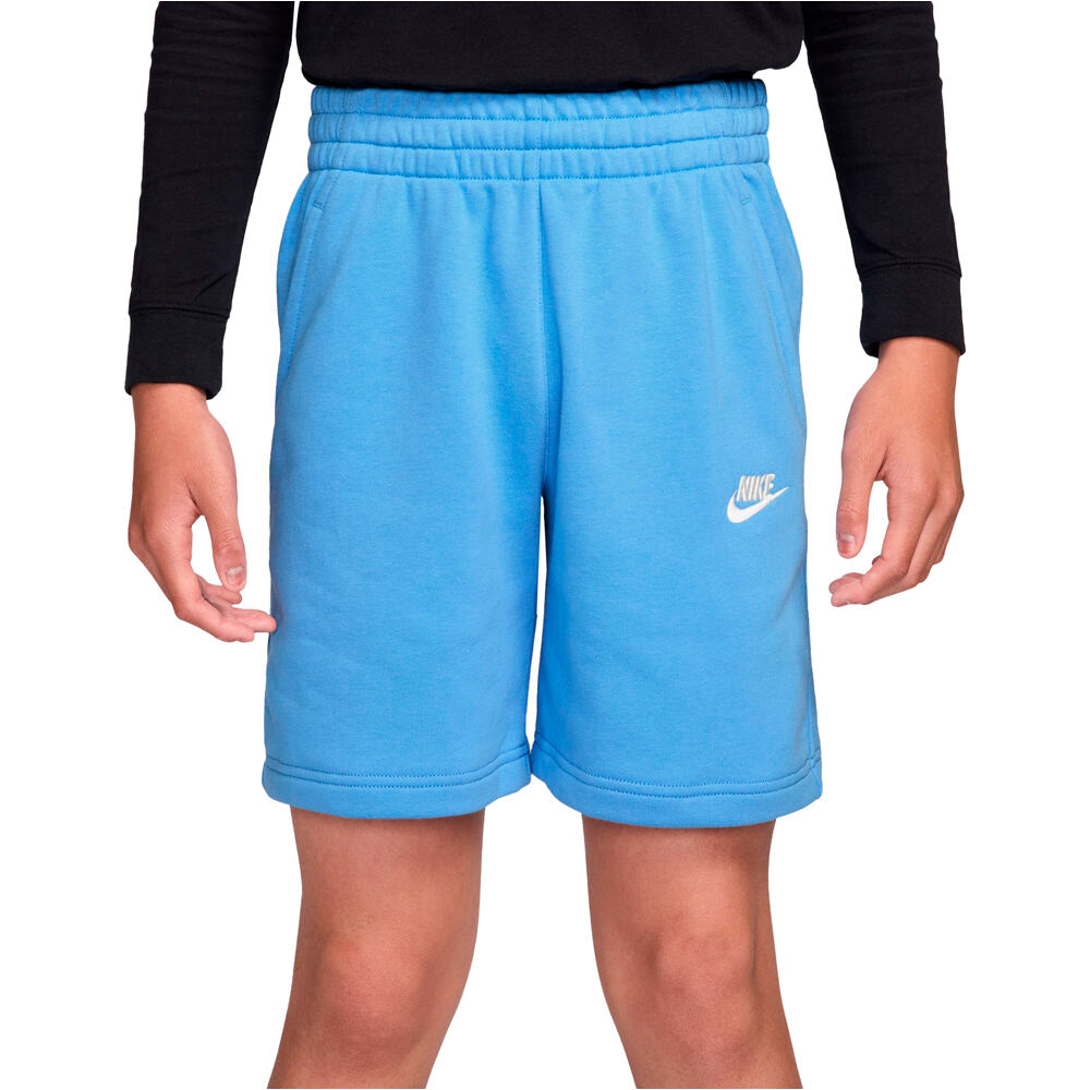 Nike bermuda niño K NSW CLUB FT SHORT LBR vista frontal