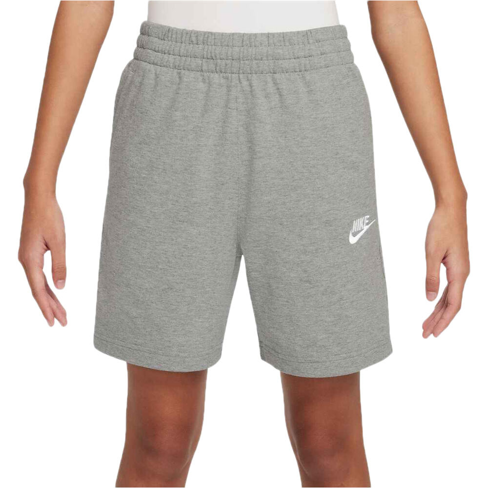 Nike bermuda niño K NSW CLUB KNIT SHORT 6IN LBR vista frontal