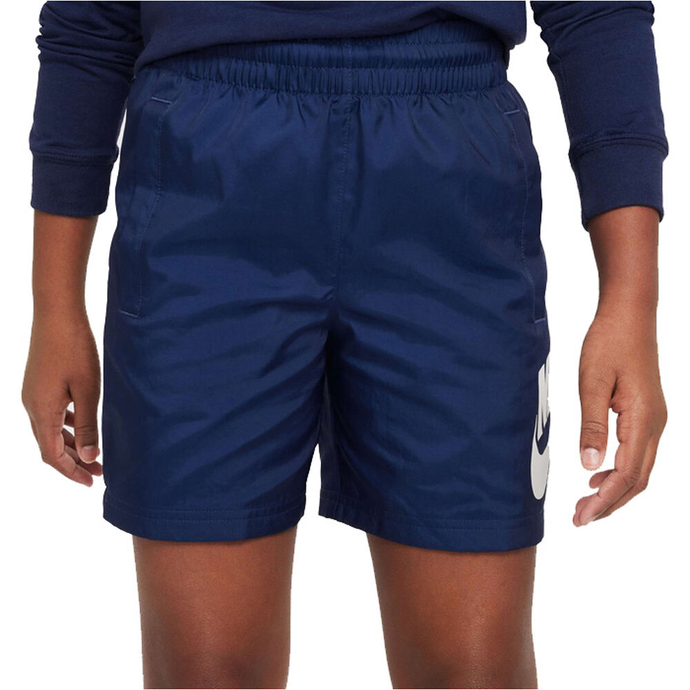 Nike bermuda niño K NSW CLUB WVN SHORT 6IN HBR vista frontal